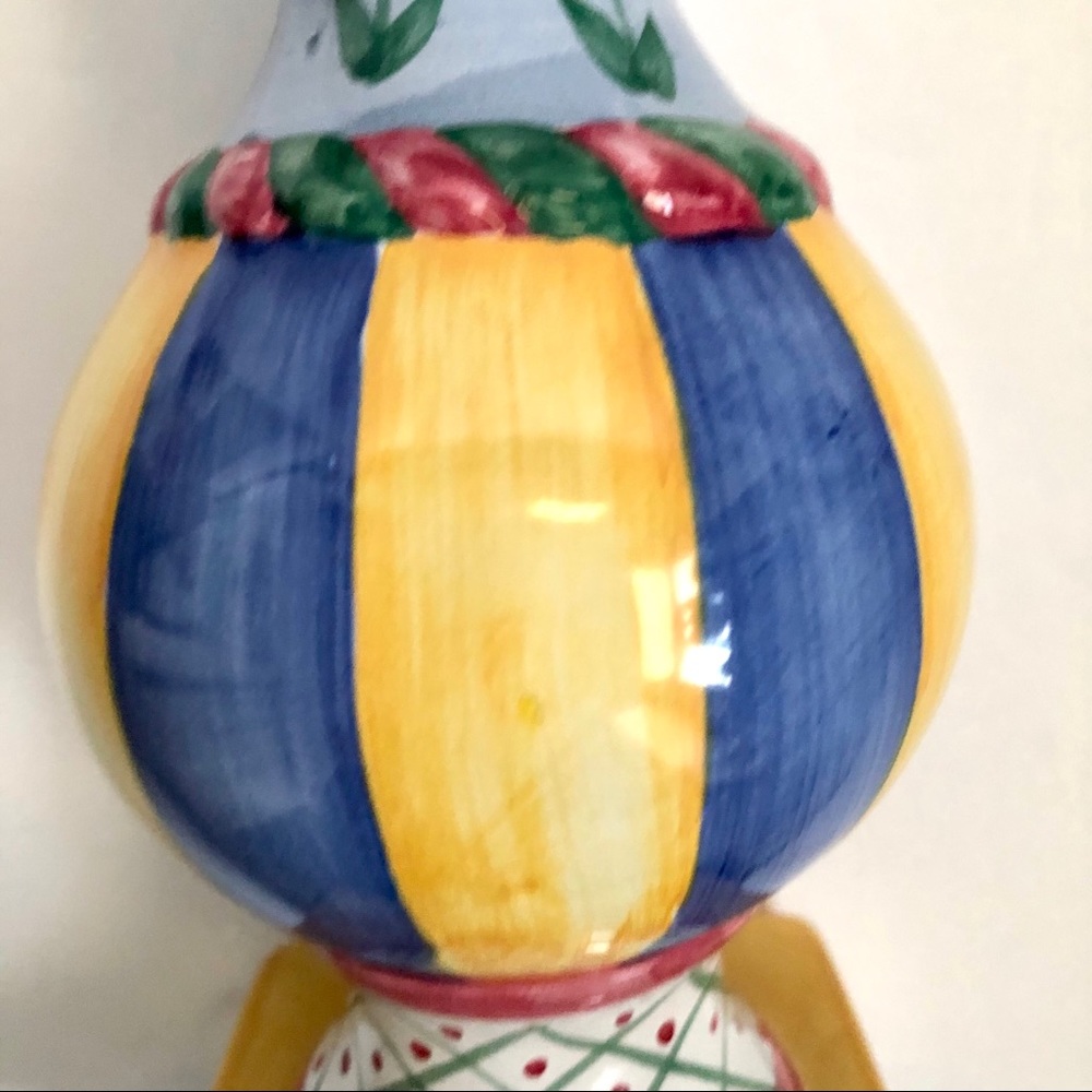 Colorful Hand-Painted Candleholder - Picture 3 of 9
